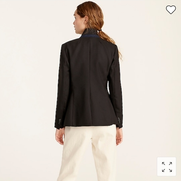 J. Crew Regent Blazer in Wool Flannel Black size 8 - Picture 2 of 13